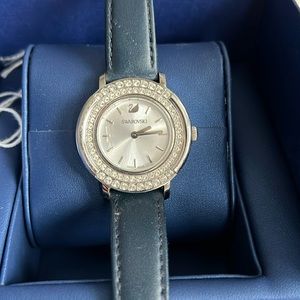 Swarovski watch (see notes),face jewels change to show all clear or clear & blue